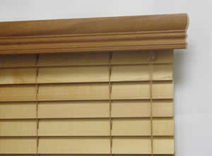 Wood Blinds with Accent Valance