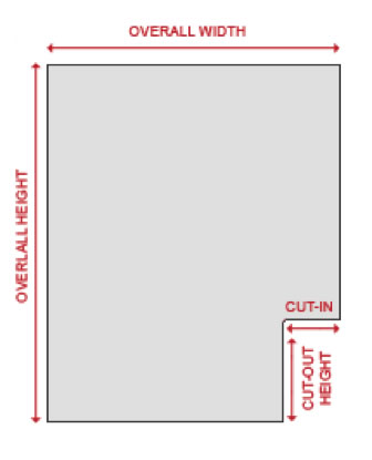 tile cutout diagram