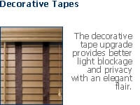 decorative tape blinds