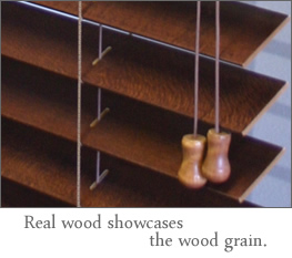 real wood showcases the grain
