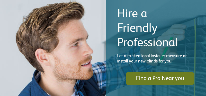 Professional blinds measure and installation