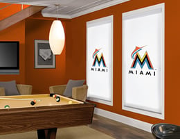 Miami Marlins Roller Shades