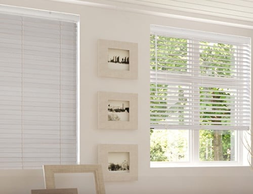 Cordless Privacy 2" Faux Wood Blinds