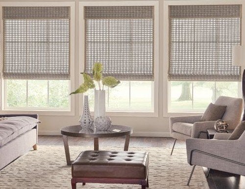 Liner on Woven Wood Roller Shades & Bamboo Shades